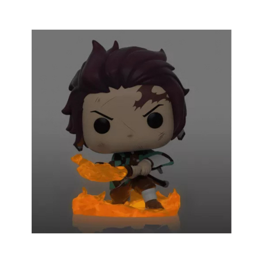 Funko POP ! Demon Slayer #874 Tajiro Kamado with flaming blade Glow Chase