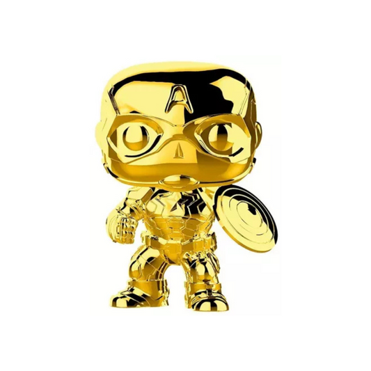 Funko POP ! Marvel - Avengers #377 Captain America Chroma Gold