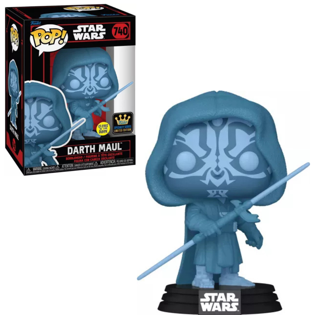 Funko POP ! Star Wars #740 Darth Maul Dual Lightsaber Dark Side gitd