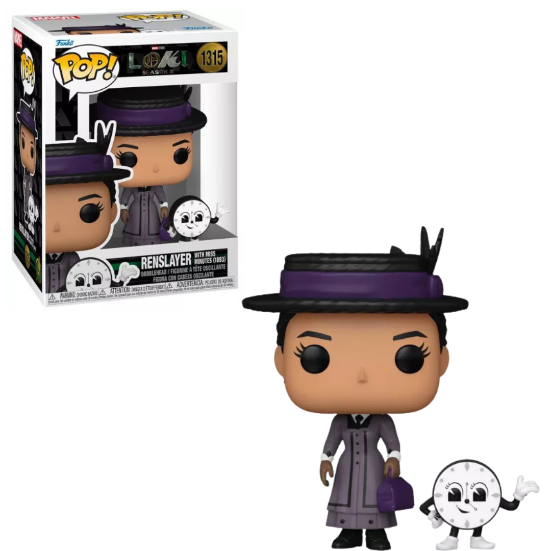 Funko POP ! Loki #1315 Renslayer with Miss Minutes ( 1893 )