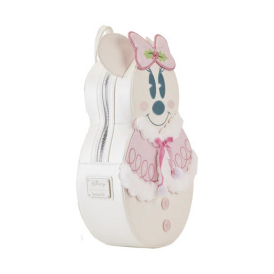 Loungefly Mini Backpack: MINNIE PASTEL FIGURAL SNOWMAN