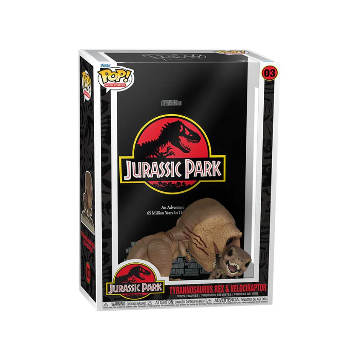Funko POP! GIANT Poster Jurassic Park #03 Tyrannosaurus Rex et Velociraptor