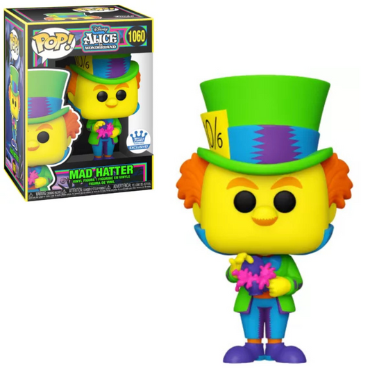 Funko POP ! Disney - Alice In Wonderland #1060 Mad Hatter Black Light