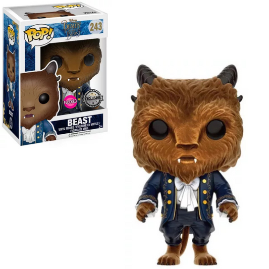 Funko POP ! Disney - Beauty and the Beast #243 Beast flocked
