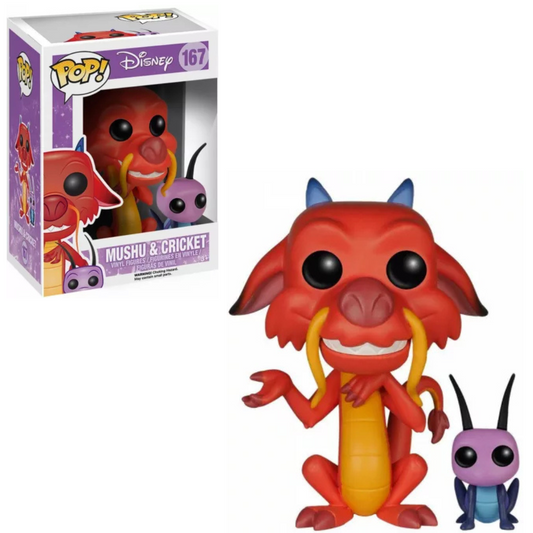 Funko POP ! Disney - Mulan #167 Mushu and Cricket