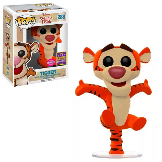 Funko POP ! Disney - Winnie The Pooh #288 Tigger flocked 2017 Summer Con.