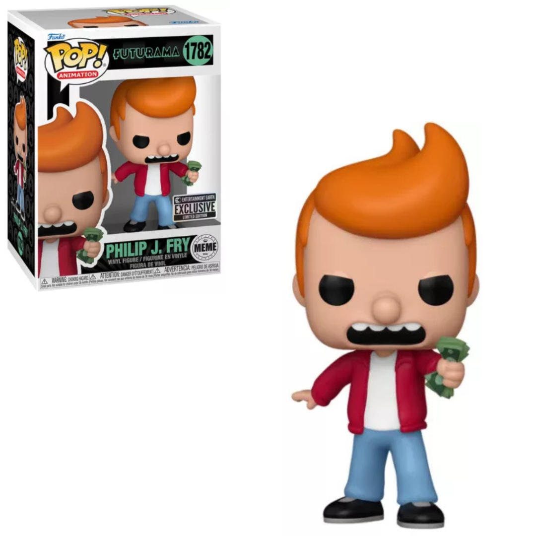 Funko POP ! Futurama #1782 Philip J. Fry MEME " Shut up and take my money ! "