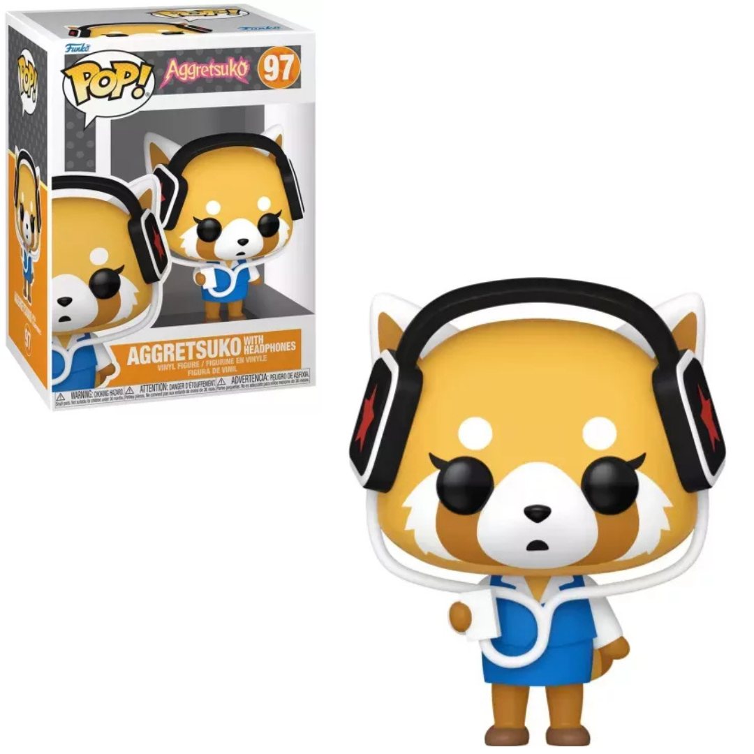 Funko POP! Sanrio #97 Aggretsuko with Headphones