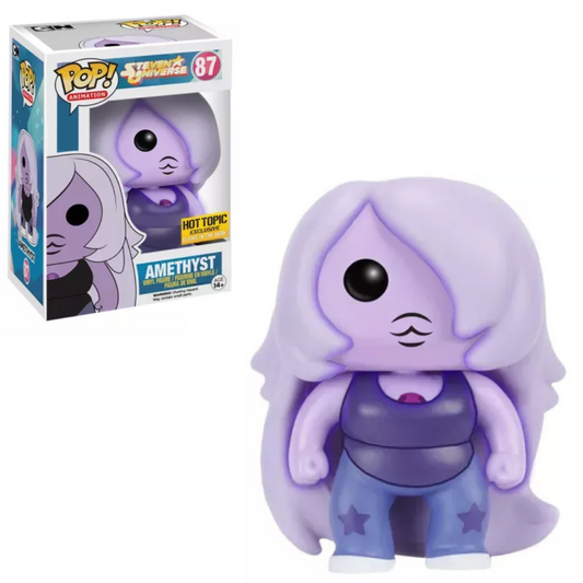Funko POP ! Steven Universe #87 Amethyst gitd hot topic exclusive