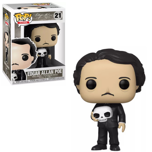 Funko POP! Icons #21 Edgar Allan Poe with skull