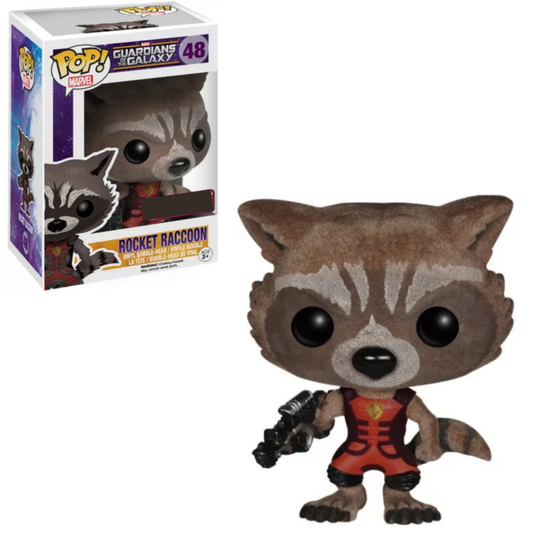 Funko POP! Guardians Of The Galaxy #48 Rocket Raccoon flocked