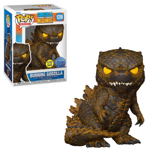 Funko POP ! Godzilla vs Kong #1316 Burning Godzilla gitd