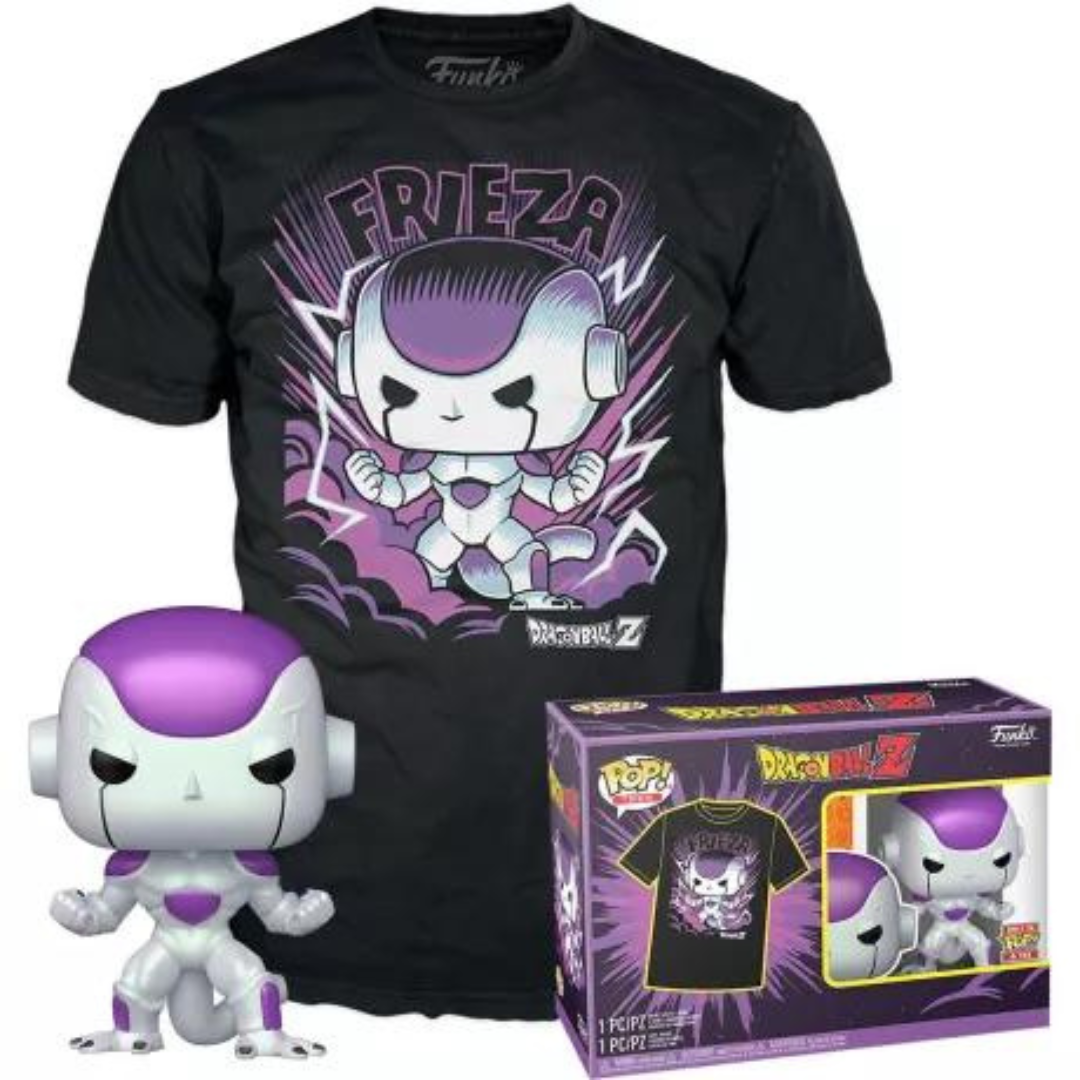 Funko T-POP! Anime - Dragon Ball Z #861 Frieza Final Form Metallic + T-shirt