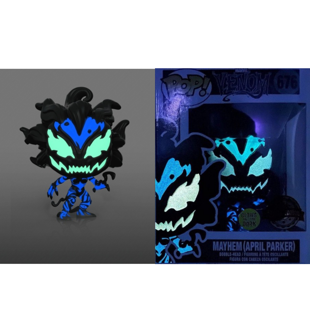 Funko POP! Marvel - Venom #676 Mayhem (April Parker) GITD